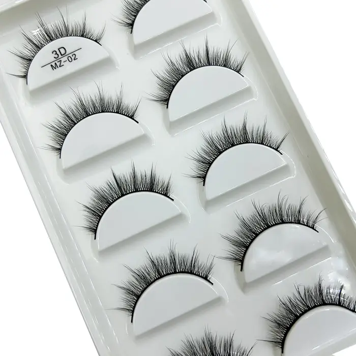 Nouveau 28 Style 5 paires naturel vison Faux Cils maquillage Extension