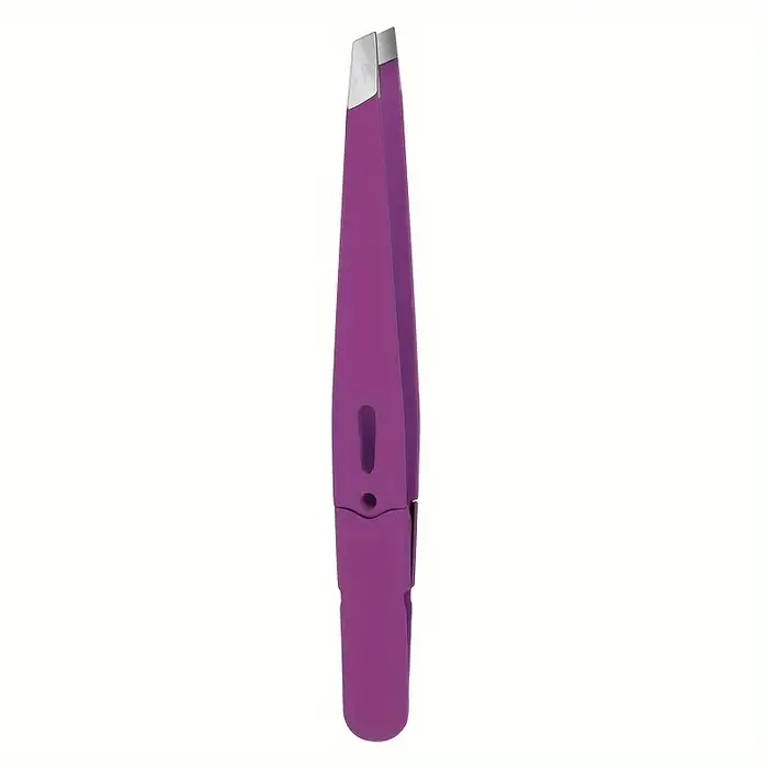 Pince à épiler sourcils en acier inoxydable couleur point d'interrogation