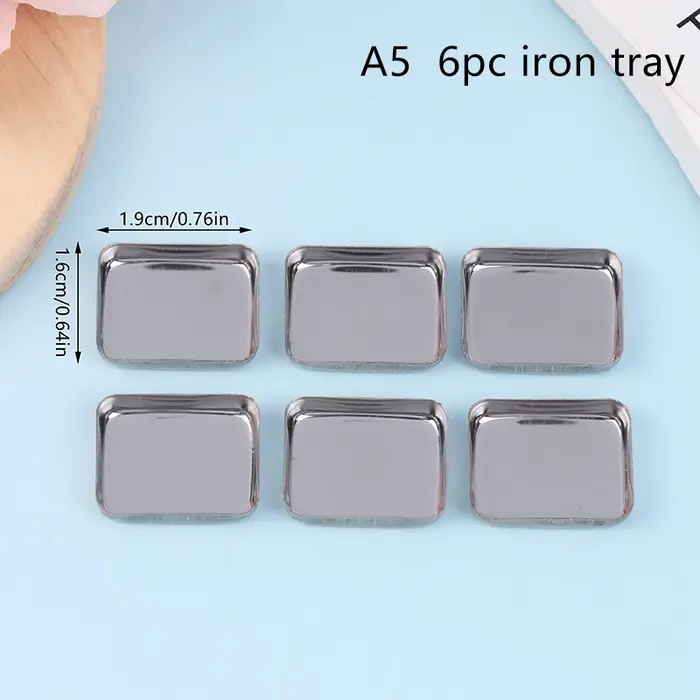 1/2/3/4/6 pièces poêles de fard à paupières vides Palettes de maquillage Palette carrée vide étuis en aluminium casseroles pour poudre