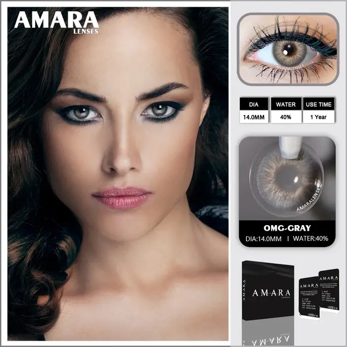AMARA LENSES-Contacts pour les yeux bruns, belle pupille, série OMG