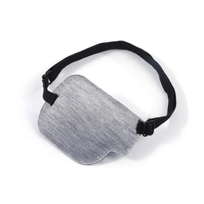 Patch oculaire noir à rainure en mousse 3D réglable