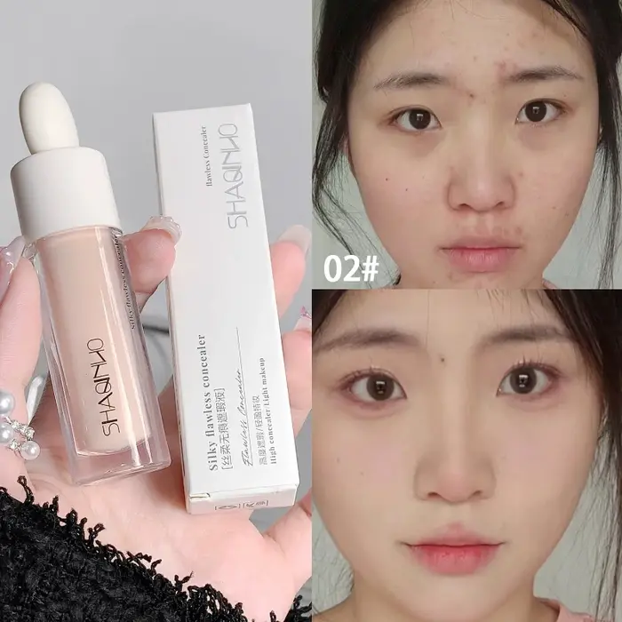 SHAQINUO Correcteur hydratant impeccable - Éclaumine les cernes et lisse les déchirures | Formule longue durée