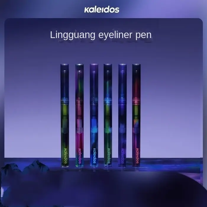 Crayon Gel Eyeliner Kaleidos Imperméable Couleur Caméléon Longue Tenue Pailleté Métallique Stylo Yeux Haute Pigmentation Fard à Paupières