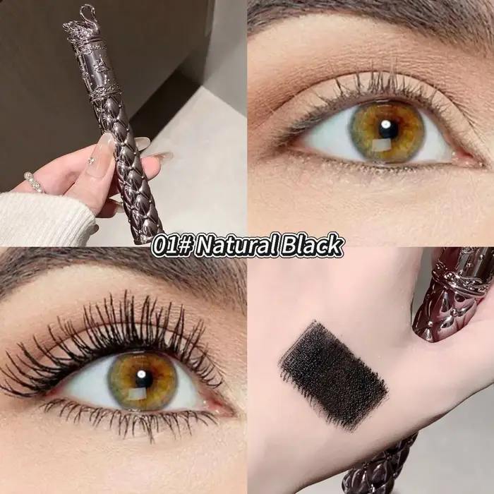 SHAQINUO Mascara 4D Imperméable Anti-bavures Épaississant Allongeant Fixateur de Courbure Volumisant