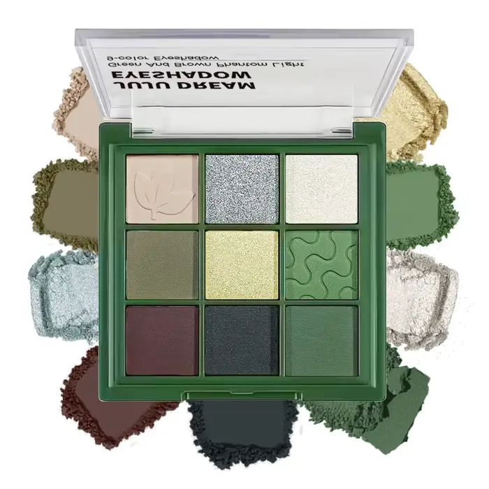 JUJU DREAM vert marron fantôme neuf couleurs fard à paupières Palette rétro français sens vert Olive