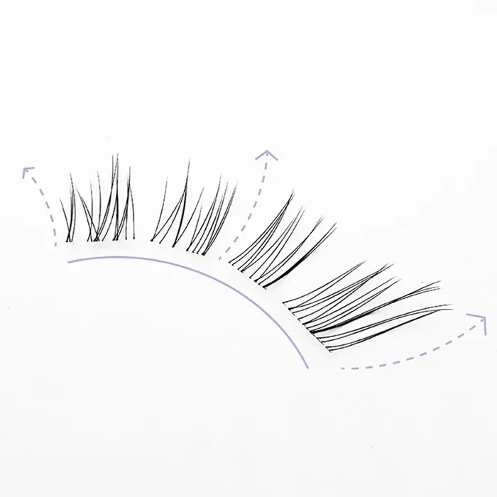 Extensions de faux cils œil de chat moelleux