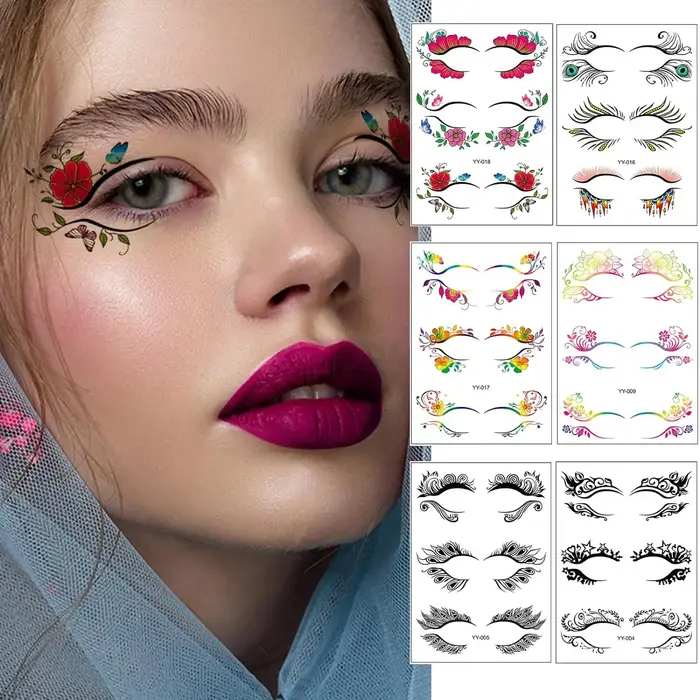 30 paires de tatouage temporaire pour les yeux