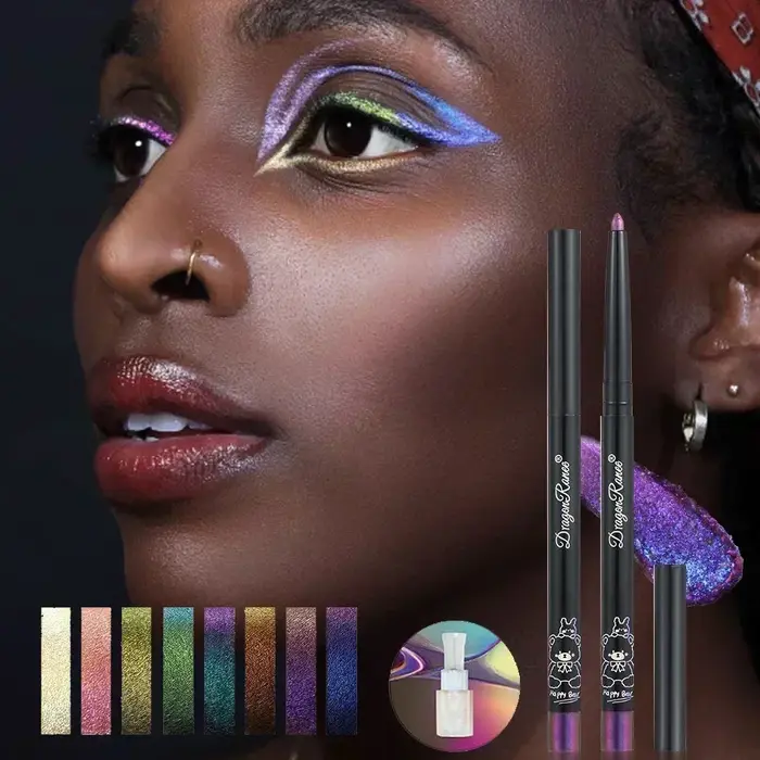 Stylo de maquillage multi-chromé