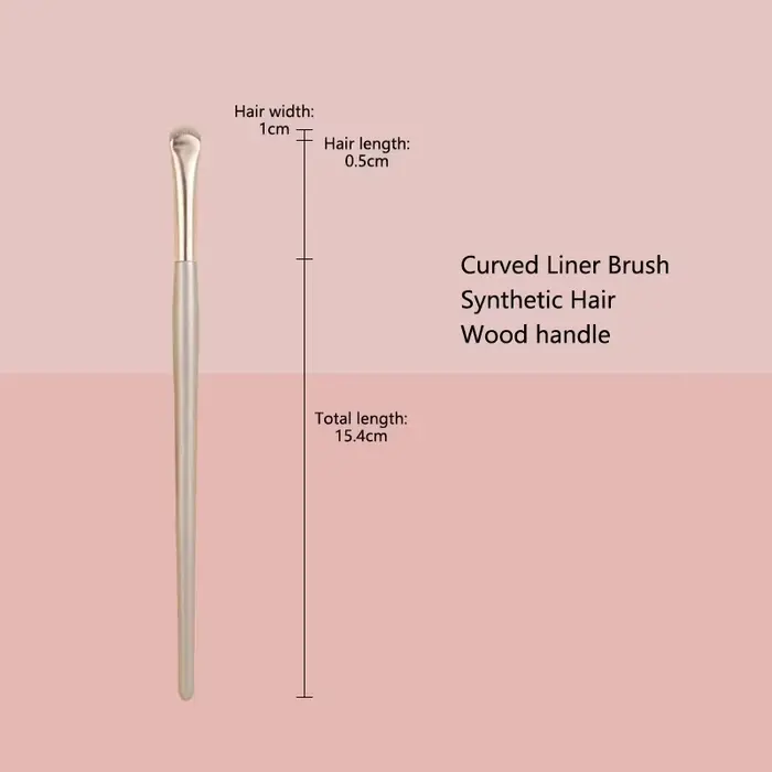 Pinceaux de maquillage pour les yeux incurvés