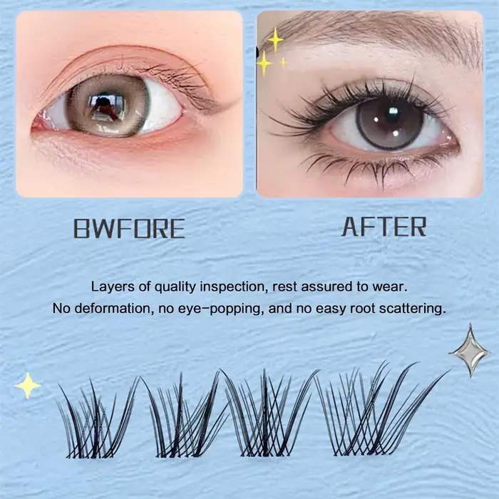Extensions de faux cils de style renard