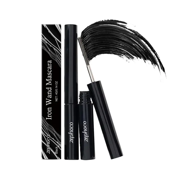 Mascara noir/marron imperméable pour cils recourbés, séchage rapide, brosse à cils, maquillage de be