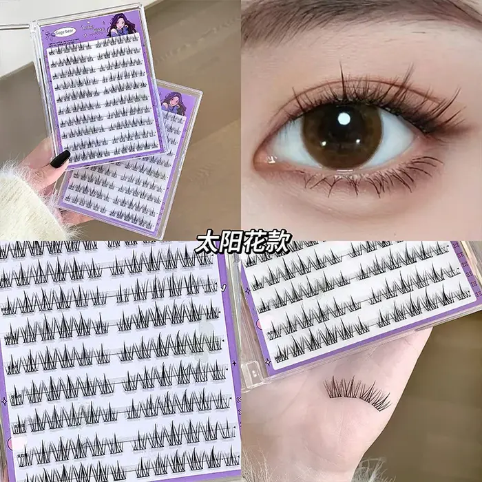 Faux cils sans colle, Application en 3 étapes