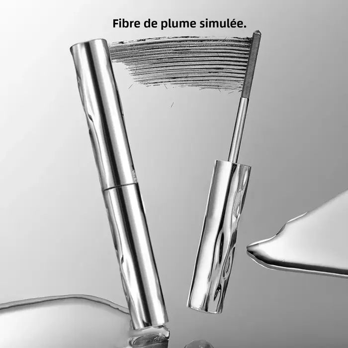 Mascara Tube métallique imperméable en Fiber de soie noire