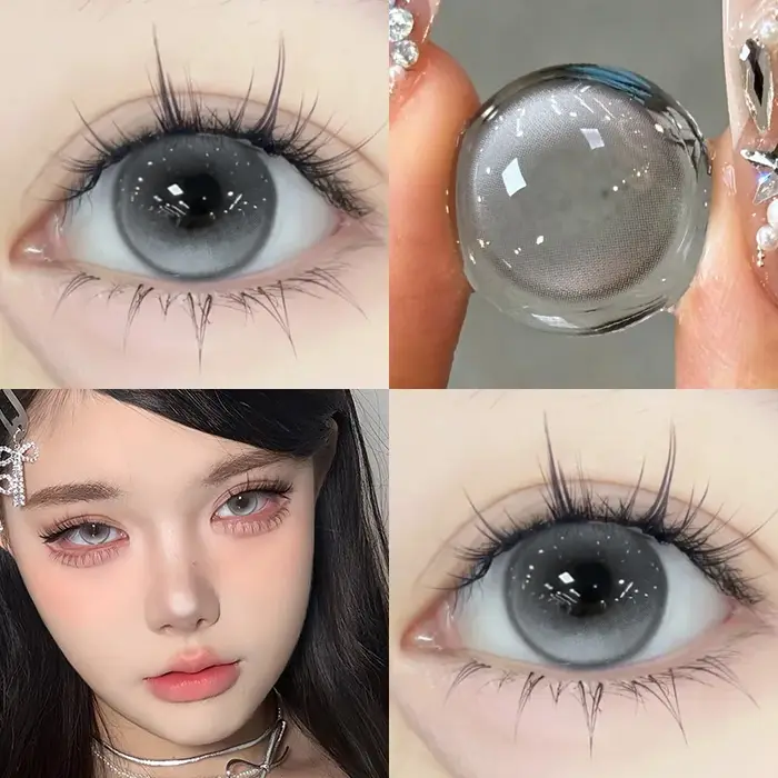 KSSEYE offre spéciale jaune Cosplay lentilles de Contact colorées pour les yeux avec degrés