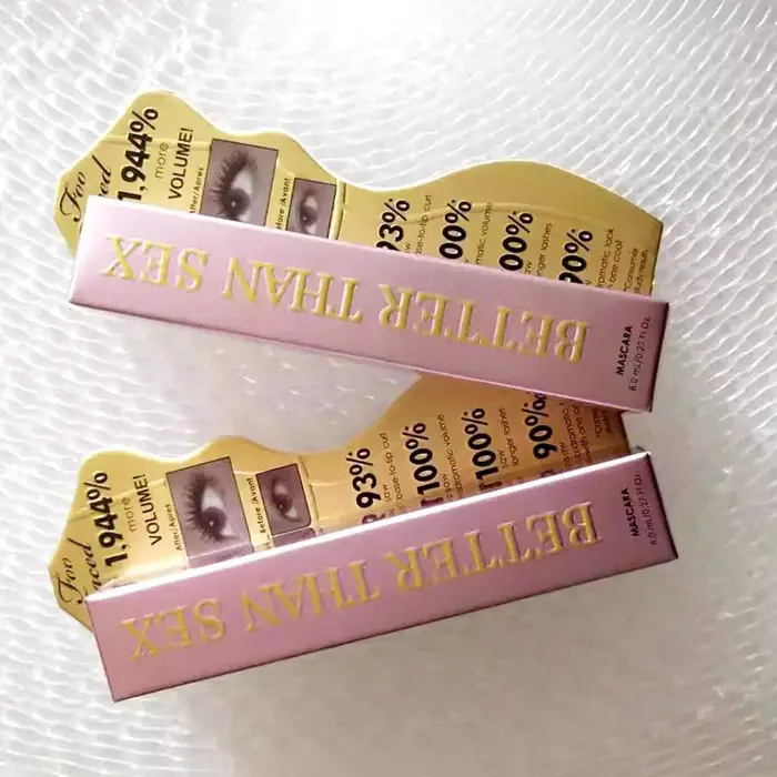 Mascara 8ml en tube métallique rose, imperméable, résistant à la transpiration, longue tenue, maquillage des cils, allongeant, volumisant, recourbant, cils fournis