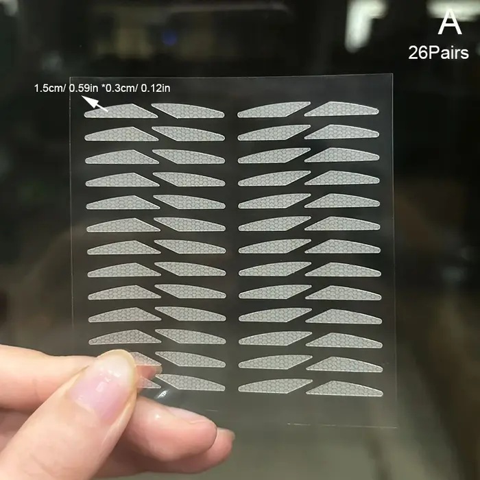 【SSummer10】1 feuille de ruban adhésif invisible pour paupières doubles - Transparent