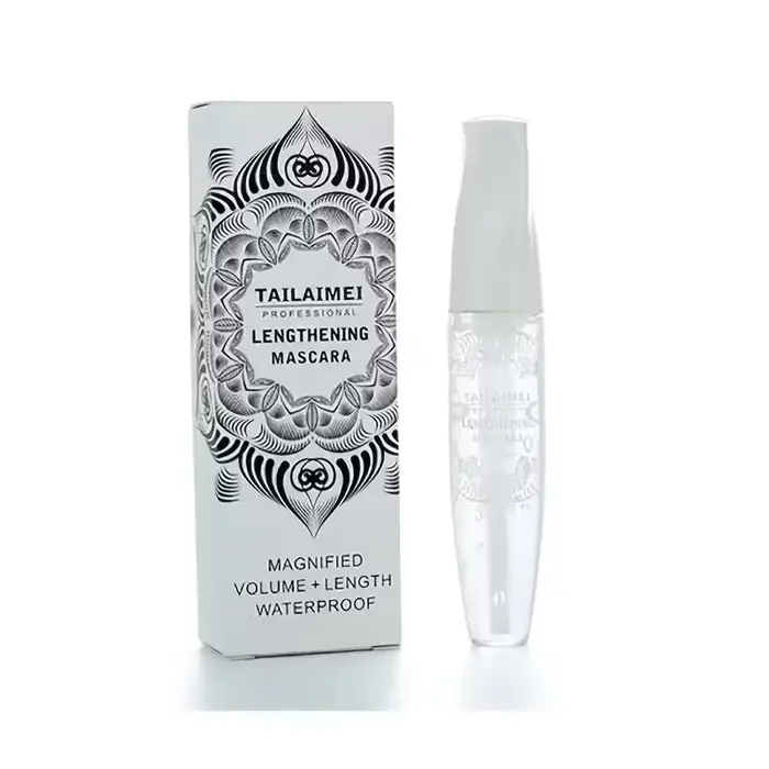 Mascara allongeant Transparent, mascara allongeant les cils nourrissant imperméable amélioré 3D, lon