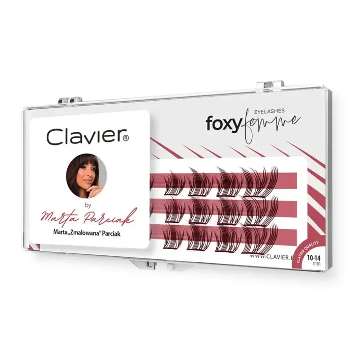 Claveir Nouvelles Cils Foxy Femme Effet Yeux de Renard Faux Cils 10-14MM Mix Outil de Maquillage Fau