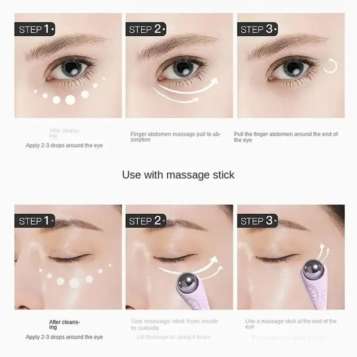 Rouleau de crème de massage pour les yeux
