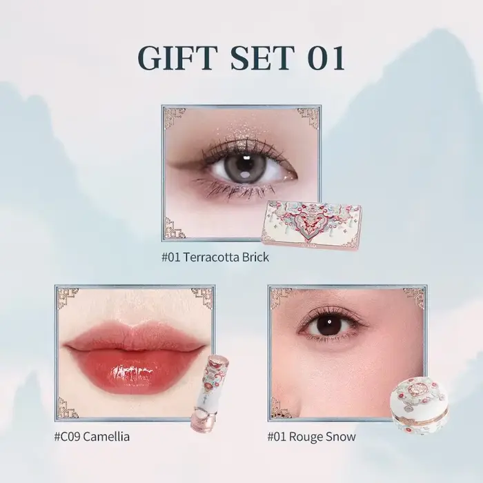 Ensemble de maquillage Flower Knows Butterfly Cloud Collar Collection Coffret cadeau de maquillage c