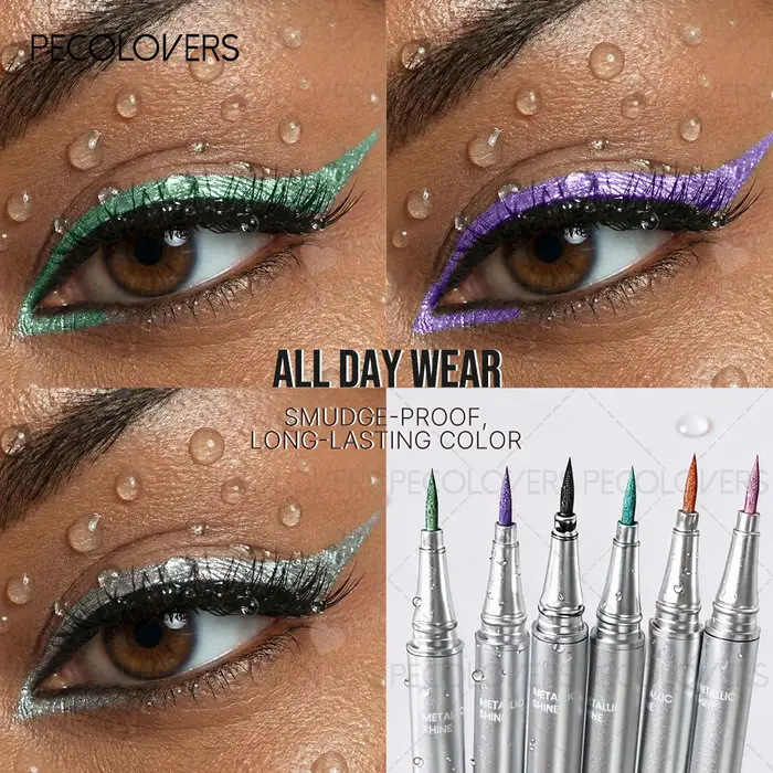 1PC Eyeliner nacré imperméable et anti-taches - Séchage rapide