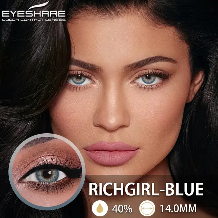 EYESHARE lentilles de Contact de couleur naturelle pour les yeux 2 pièces lentilles colorées pour le