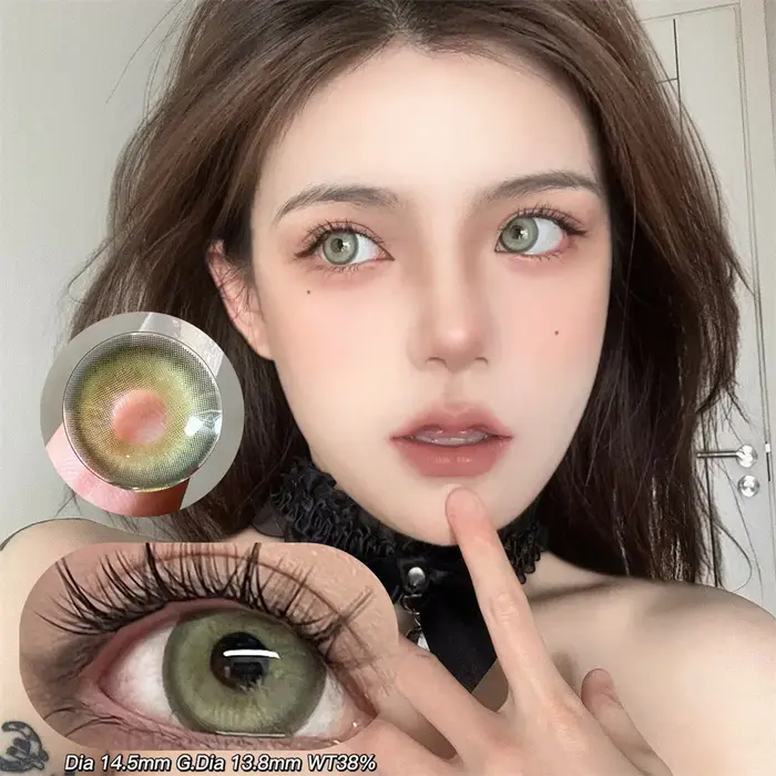 7197 lentilles de Contact colorées pour les yeux 1 paire Cosplay Prescription pour myopia0-800 degrés