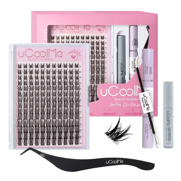 UCoolMe cils Afrodite naturel 154 pièces Kit de grappe