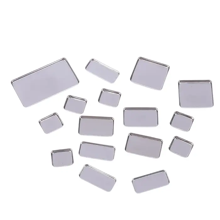 1/2/3/4/6 pièces poêles de fard à paupières vides Palettes de maquillage Palette carrée vide étuis en aluminium casseroles pour poudre