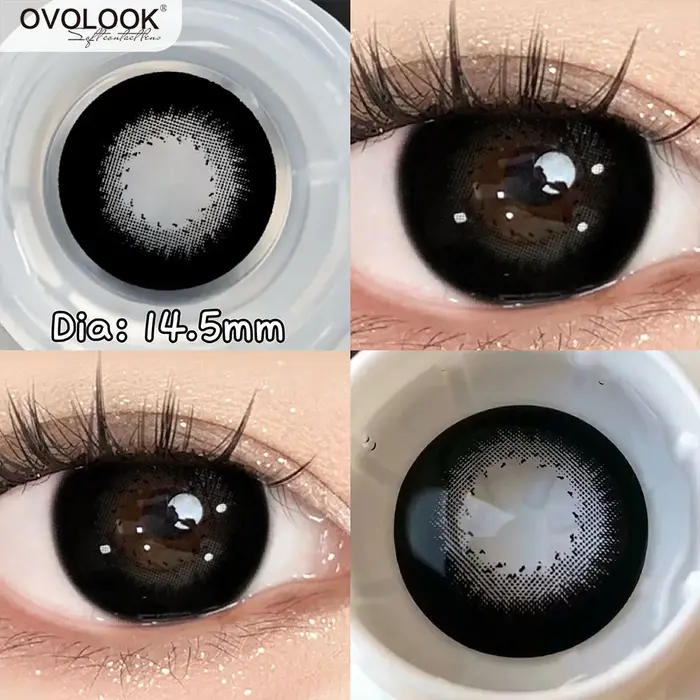 OVOLOOK 1 paire (2 pièces) de grandes lentilles noires pour les yeux