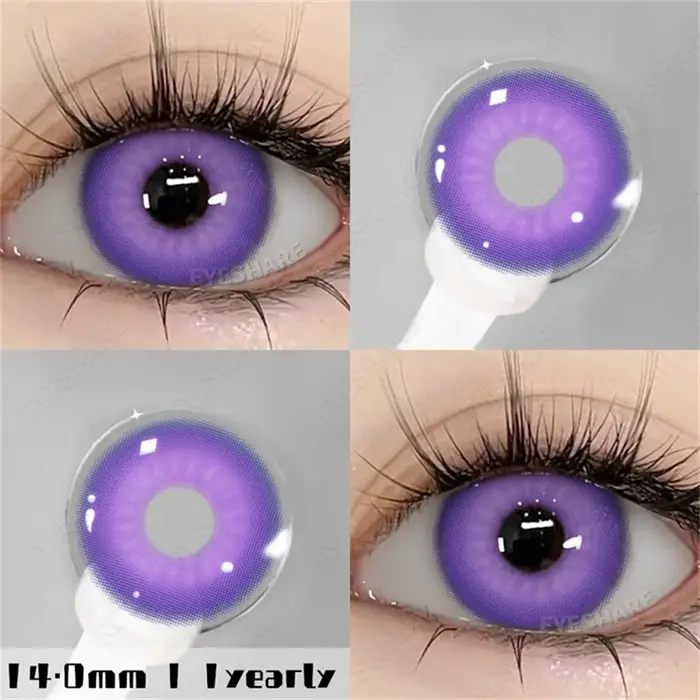 EYESHARE 1 paire de lentilles de Contact colorées Cosplay