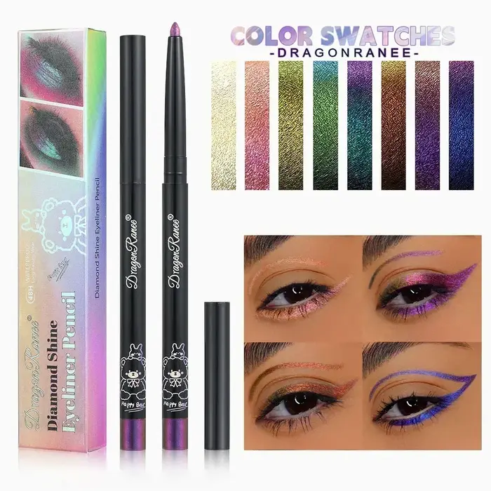 Stylo de maquillage multi-chromé