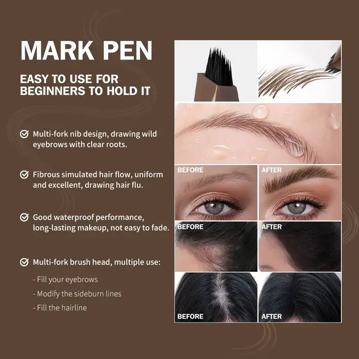 Stylo à sourcils 4D longue durée