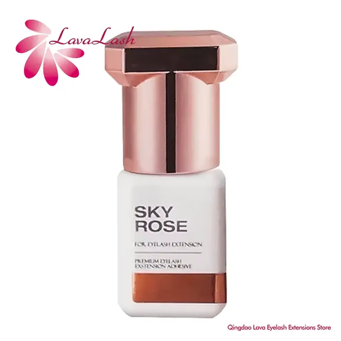 Colle Rose ciel pour Extensions de cils 1S, 10 bouteilles, séchage rapide, colle originale coréenne