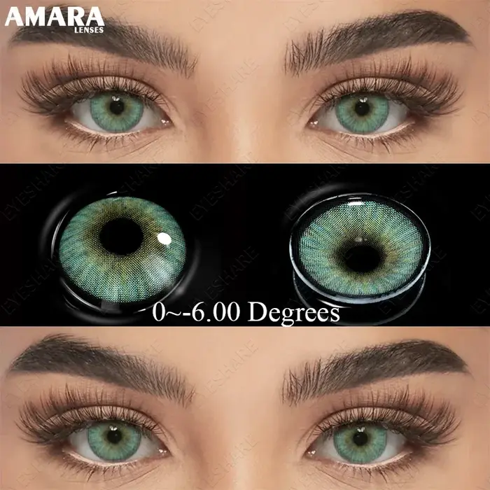 Lentilles de contact colorées pour myopie avec dioptries