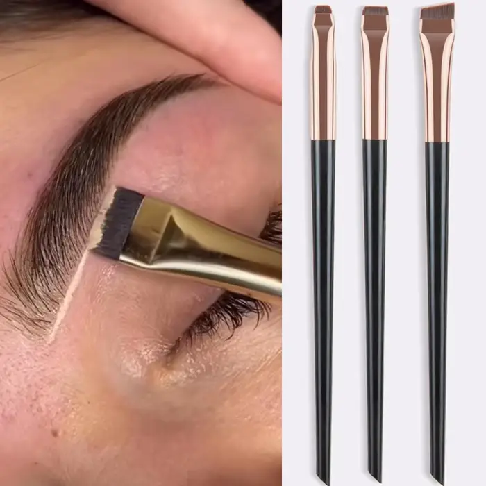 Karsyngirl 3 pièces/ensemble lame Eyeliner brosse à sourcils Portable plat fin Eye Liner