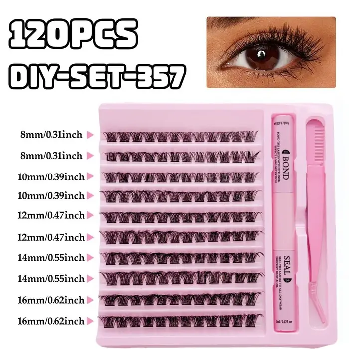 Ensemble de cils en grappe - Kit d'extension