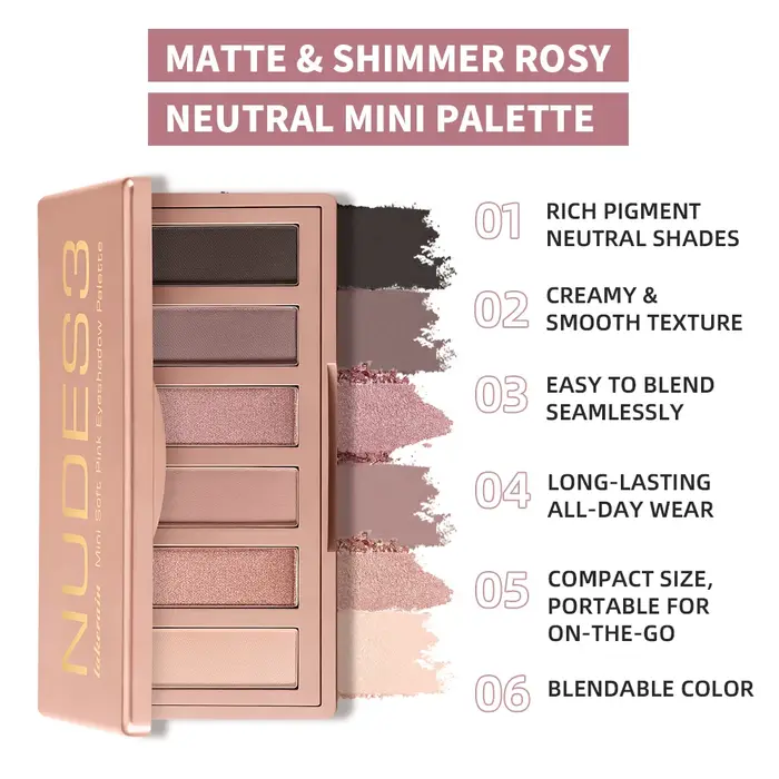 Palette de fards à paupières longue tenue
