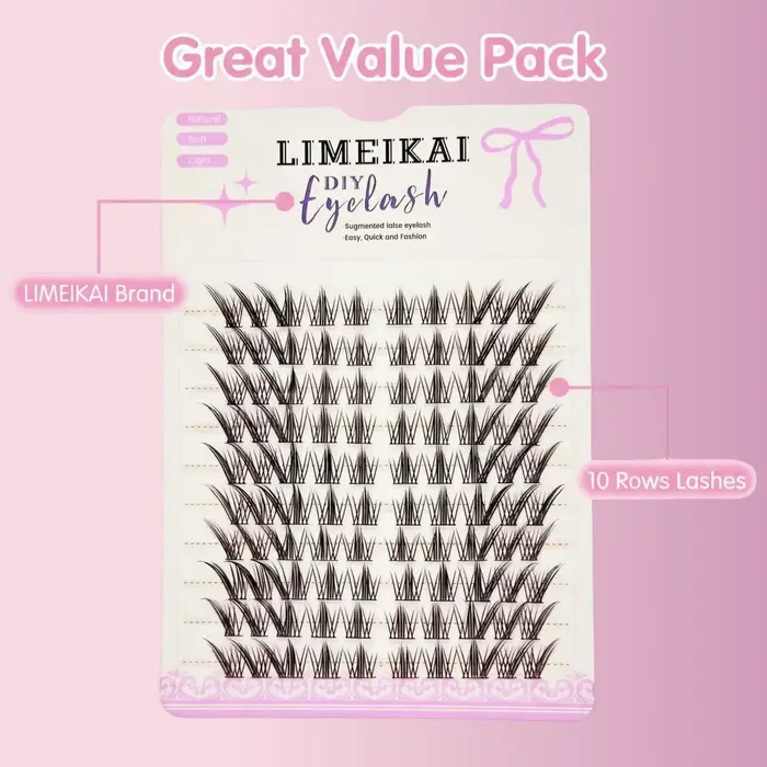 100 faux cils naturels style anime