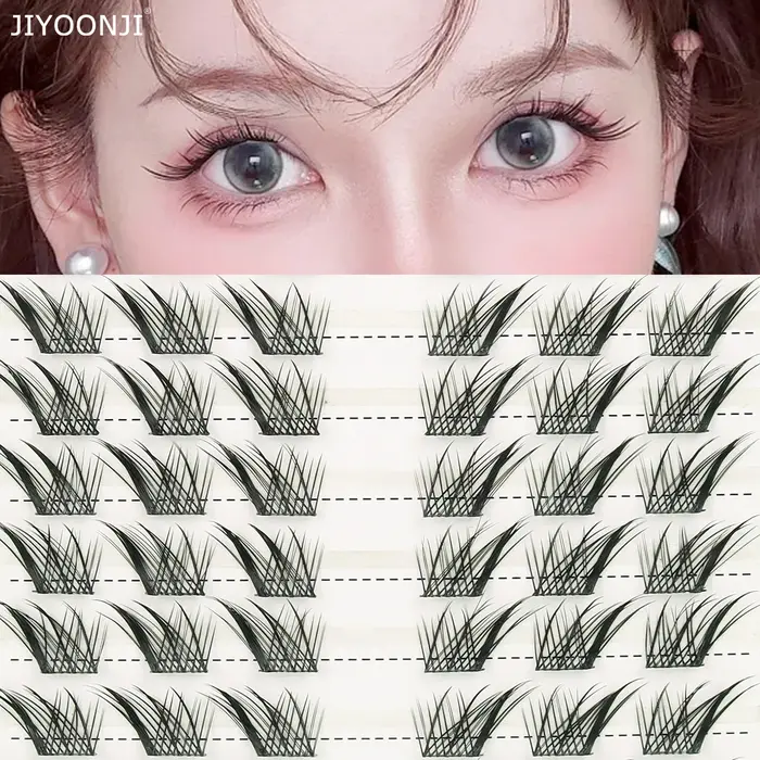 60 bouquets de faux cils en grappe