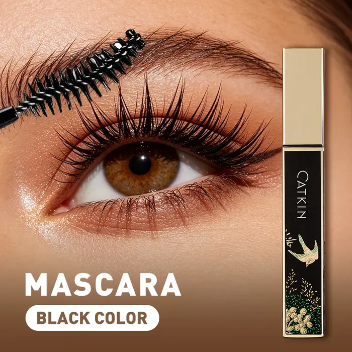 Mascara CATKIN Noir, Volumisant et Allongeant, Imperméable, Pour Halloween et Cosplay, Crée des Cils Plus Longs, Plus Épais et Dramatiques, Prêts pour les Fêtes
