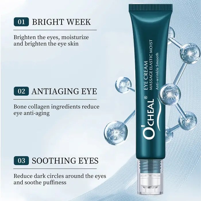 O'cheal Roller Massage crème pour les yeux éclaircissante cernes raffermissant la peau réparation instantanée