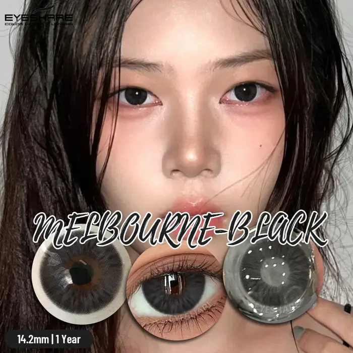 EYESHARE 1 paire de nouveaux élèves colorés maquillage couleur noire lentilles de Contact beauté femmes
