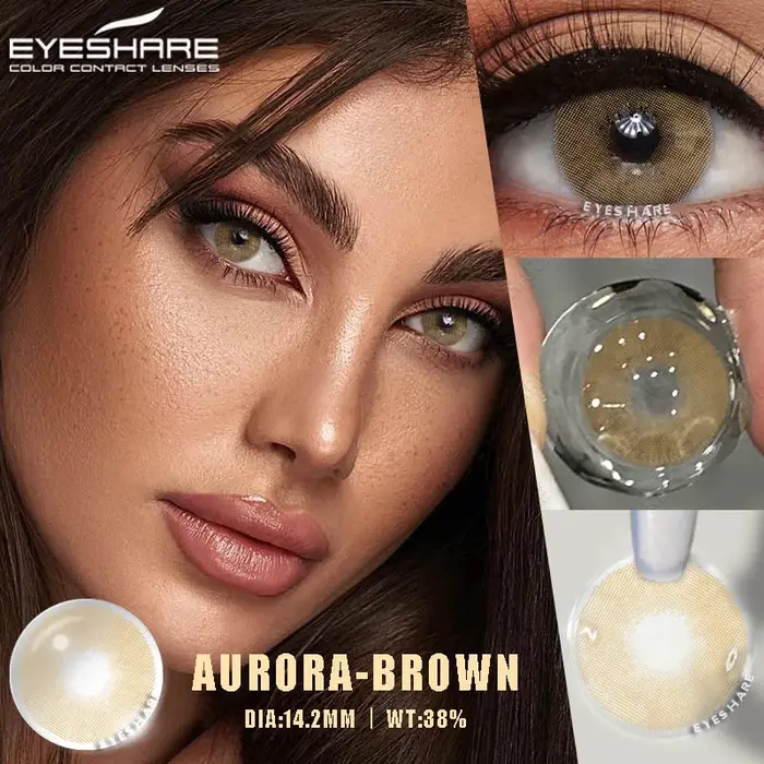 EYESHARE 1 paire de lentilles de contact colorées pour les yeux