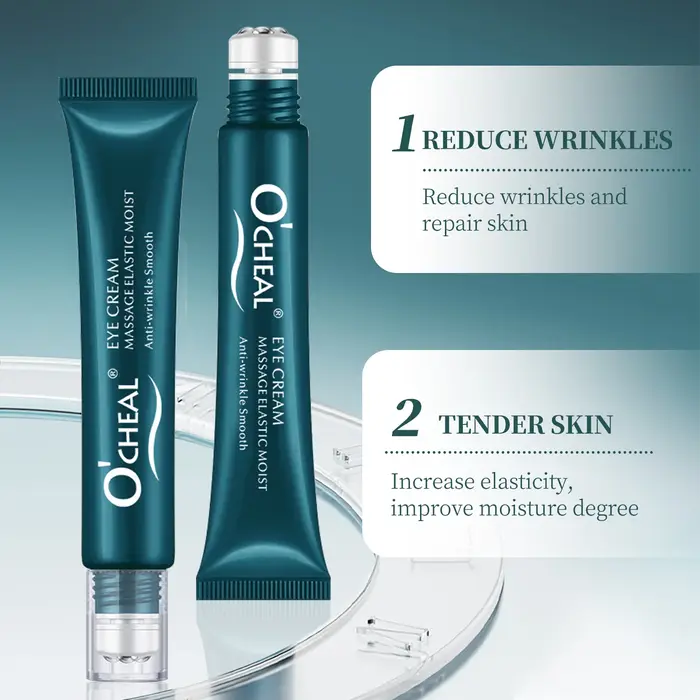 O'cheal Roller Massage crème pour les yeux éclaircissante cernes raffermissant la peau réparation instantanée