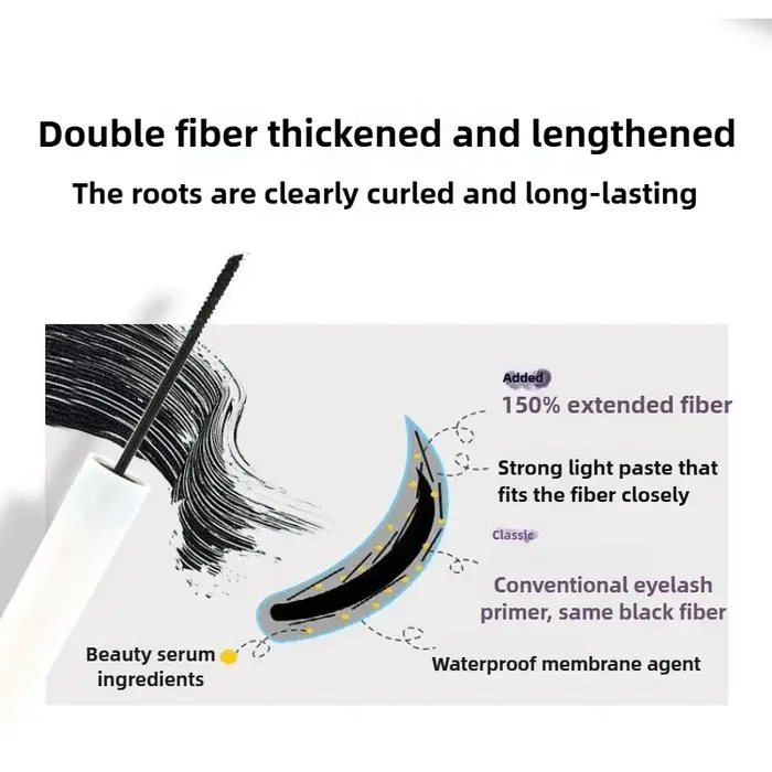 Mascara 3D noir marron