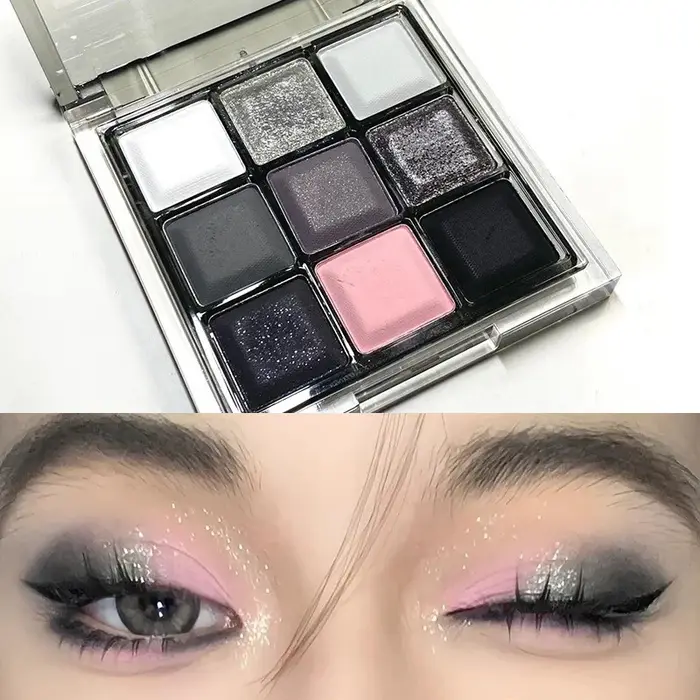 Palette de fards à paupières fumés