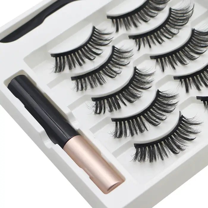 AILEISHI 5 paires de cils magnétiques 3D aimant Eyeliner faux