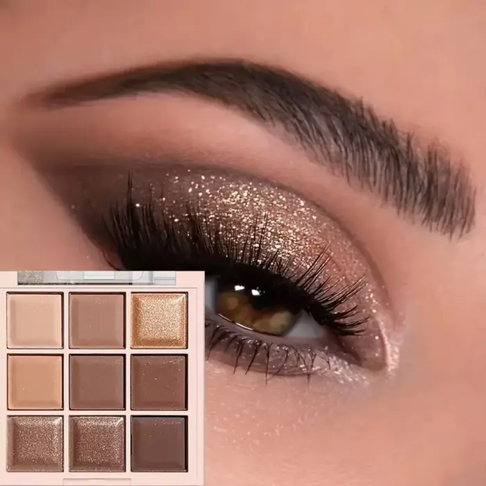 Palette de fards à paupières chocolat