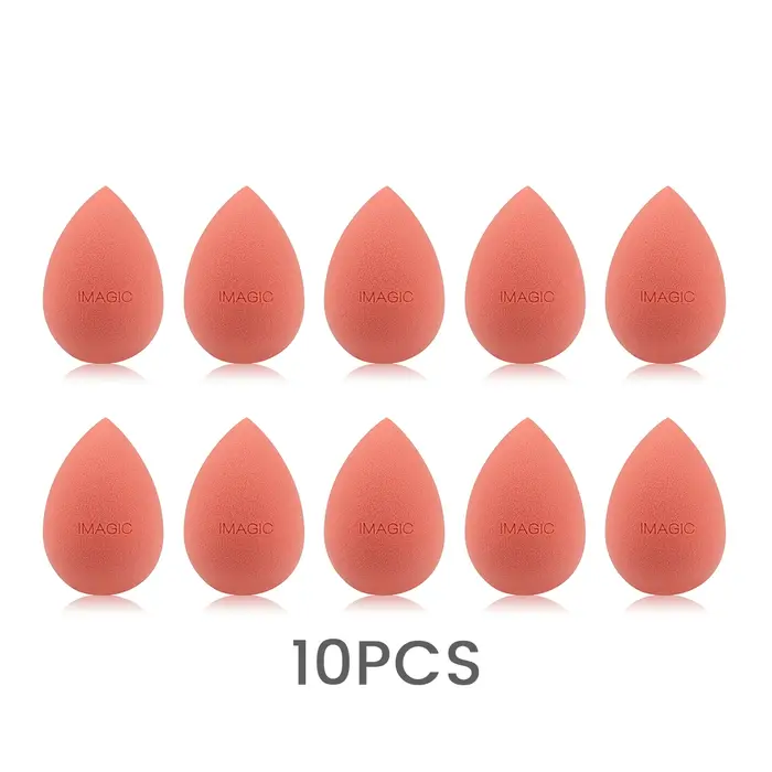 IMAGIC 10 pièces/KIT éponge de maquillage douce pour fond de teint crème anti-cernes vente en gros Latex sain lisse humi
